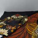 3 Piece Black Boho Floral King Size Quilt Sets Reversible Farmhouse Botanical Lightweight Bedspread Coverlet with 2 Shams Mid Century Microfiber Bedding Quilts Set for All Season, 106''x96''