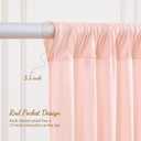 8x10FT Pale Pink Backdrop Curtains for Wedding Parties, Wrinkle Free Polyester Photography Backdrop Drapes for Wedding Baby Shower Birthday Parties Stage Background Stand Decorations 4x10ft,2 Panels