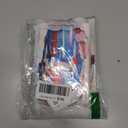 6 Pack White Blue Red Foil Fringe Curtain Backdrop, 3.28Ft x 8.2Ft Metallic Tinsel Foil Fringe Streamer Curtains for Photo Booth, Halloween, Christmas Day, Wedding, New Year Party Decoration