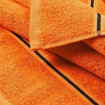 Towel 6 PCs,15.5x20, Orange