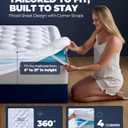 5 Inch Mega Support Memory Foam Queen Mattress Topper for Pressure Relief, Dual Layer 2.5" Pillow Top Mattress Topper Queen Plus 2.5" Cooling Gel Infused Memory Foam Mattress Pad