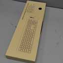 Rechargeable Wireless Keyboard and Mouse Combo, Full Size Silent Ergonomic Scissor Switch Keyboard and Optical Mouse Set, 2.4G Lag-Free Cordless Keyboard Mice for Computer,Mac,Laptop,PC,Windows-Grey