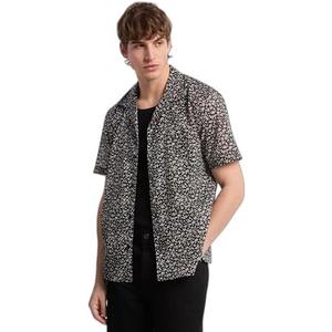 Michael Kors Men's Short Sleeve Relaxed Fit Linen Shirt Size XS