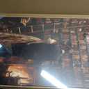 Moody Library Couple Framed Canvas Wall Art 16x24 inch