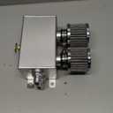 Universal Aluminum AN10 1.2L Twin Baffle Dual Filter Engine Oil Catch Can Tank With 2 Air Filters Oil Catch Reservoir Tank Can Breather Kit Silver