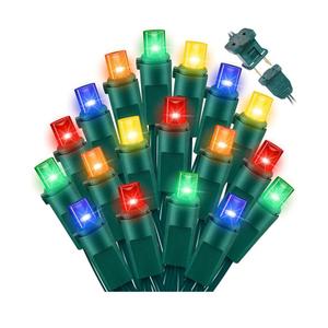 LAMPHOME Multicolor Christmas String Lights,300 Count 64.8FT Waterproof Christmas Fairy Tree Lights Plug in for Indoor Outdoor Xmas Decorations Patio Holiday Theme Party Yard House,Green Wire