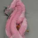 MECCANIXITY Velvet Stanchion Rope 5 Ft/1.5 M, Barrier Rope Velvet Carpet Ropes with Snap Hooks for Posts Stands Queue Divider Crowd Control, Pink Golden Pack of 2