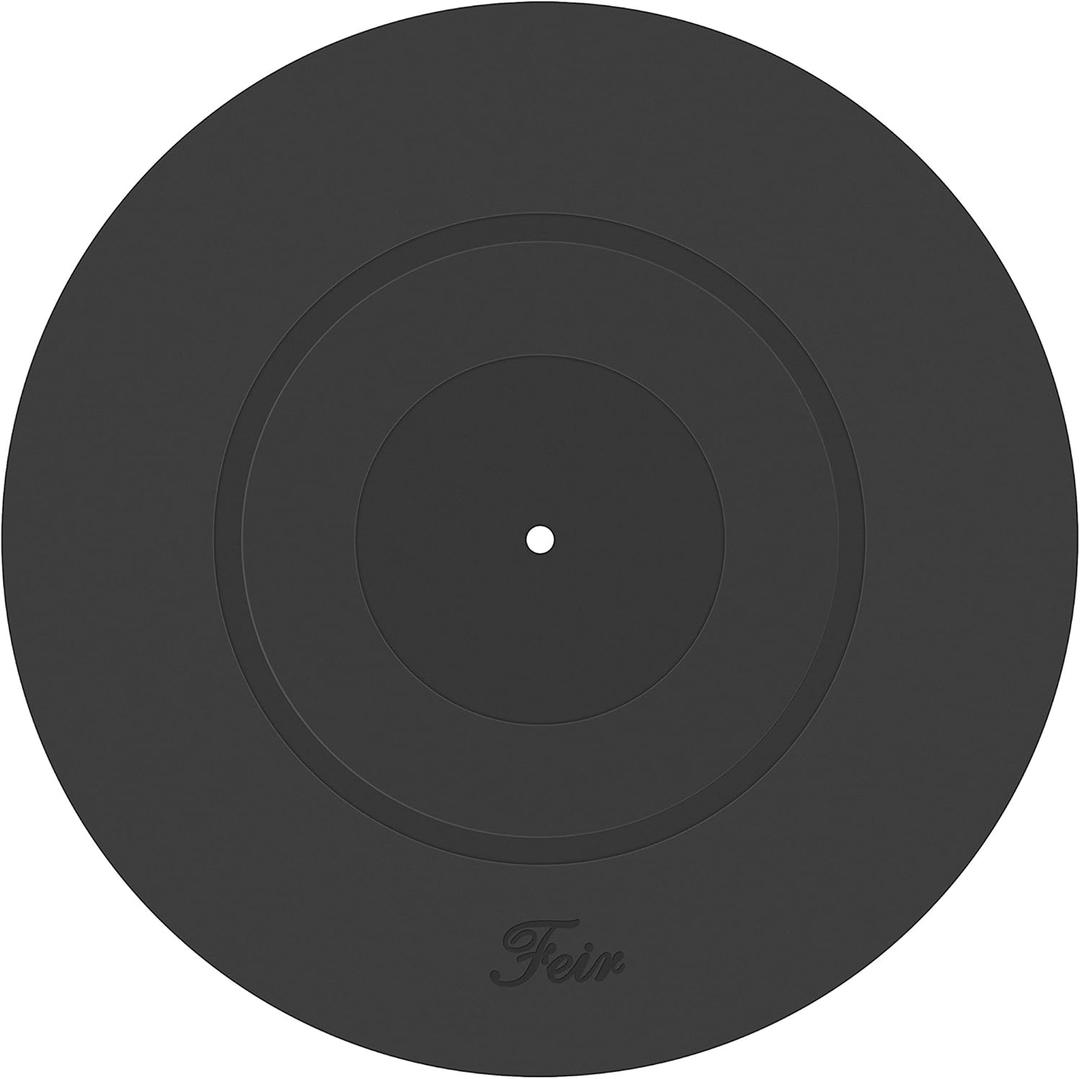 Turntable Platter Mat Black Rubber Silicone Design for Universal to All LP Vinyl Record Players