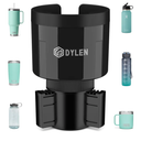 DYLEN Car Cup Holder Expander, Cup Holder Extender Adapter for Car with Expandable Insert, Compatible with Yeti 20/26/30oz, Hydroflask 32/40oz, Large Water Bottles in 3.0"-4.1"