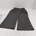 FUNYYZO Wide Leg Pants Women's High Elastic Waisted in The Back Business Work Trousers Long Straight Suit Pants Gray L Short