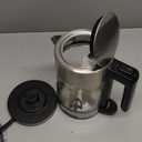 Amazon Basics Electric Kettle with Glass Carafe for Tea and Coffee, BPA-Free, Fast Boiling, Auto Shut-Off, 1 Liter, 1500W, Glass and Steel