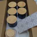 DARJEN 10 Pack Blue Candle Jars for Making Candles- 7.5 OZ Empty Glass Candle Making Jars with Bamboo Lids and Labels, Candle Making Supplies Candle Containers for DIY Gifts