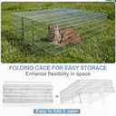 36" x 36" x 14" Heavy Duty Folding Live Animal Cage Trap