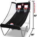 Pop-A-Shot - Home Dual Shot | Arcade Basketball Game for Home | Sensor Scoring Hoop, 16 Game Modes, 7 Balls | Foldable for Easy Storage | Fun for All Players, 46" Wide X 88" Deep X 82/88/94" Adjustable Height