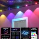 POOFZY Permanent Outdoor Lights for House,200ft RGB+IC Smart Outdoor Decor, 50 Scene Modes,App/Remote Control,for Christmas,V-Day,Thanksgiving,Daily & Holiday Party Decor