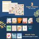 CAGIE 2026 Planner Weekly and Monthly, Jan-Dec 2026 8.3 x 9.3 Inch Hardcover Spiral Bound, 13 Tabs and Pocket, Floral Daily Planner for Women, Perfect 2026 Yearly Calendar Planner