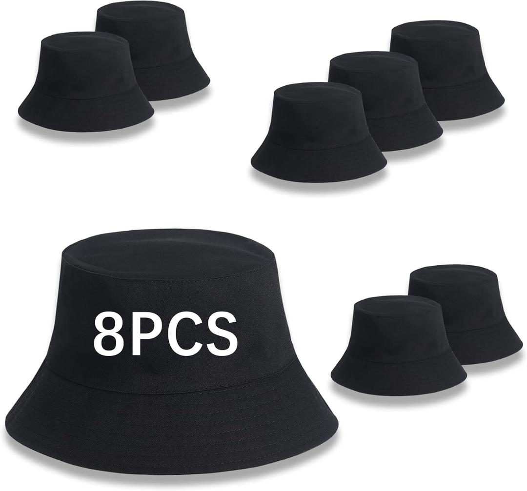 Bucket Hats Bulk Solid Color DIY Blank Hat Bucket Hats for Men, Women and Adults