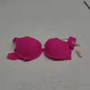 DOBREVA Women's Push Up Lace Bra Underwire Plunge Full Coverage Bras Sexy Plus Size Support (32D, Glitter Pink)