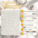 Natural Cotton Quilt Batting, 40" x 40" MidWeight (200g/m) Cotton Batting for Quilting All-Season, 100% Pure, Breathable & Soft-Ideal for Quilting, Sewing, Wearable Art & DIY