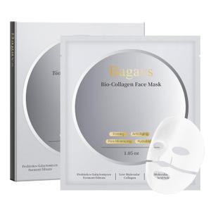 Collagen Face Mask with Real Deep Bio-Collagen for Overnight Skin Care, Hydrating, Anti-Wrinkle, Lifting, 30g x 4ea