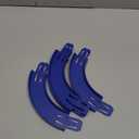 Racetrack Connectors Compatible with Hot Wheels, 90 Degree Banked Turn, 4 Packs, Upgrade Edition (Blue)