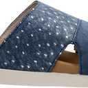 Spenco Women's Dawn Mule (8 Wide,  Blue Ostrich)