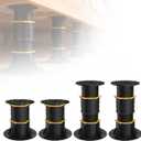 4-Pack Bed Support Legs,Adjustable Height Bed Frame Support Legs for Bed Center Slat.Bed Legs Replacement Parts for Bed Frame.