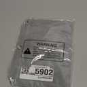 Forvencer Pencil Pouch for 3 Ring Binder, Binder Pencil Case with Smooth Zipper, Clear Window Pencil Bag with 3 Reinforced Grommets, Big Capacity Pencil Box, School Office Supplies, Grey