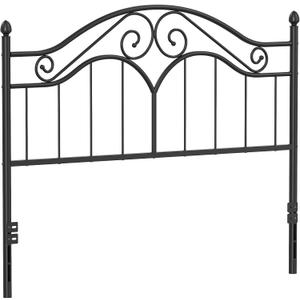 Elephance Headboard for Queen Size Bed Frame, Vintage Platform Bed Metal Headboard Only, Height Adjustable, Sturdy and Stable, Queen Size, Easy Assembly, Black