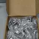 20 Pack Angle Stop Valves, 1/2" Nominal (5/8" OD) Push x 3/8" OD Compression, 1/4 Turn Water Shut Off Valves Brass Push-to-Connect Plumbing for PEX Pipe, Copper, CPVC