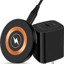 Samsung S25 Magnetic Wireless Charging Pad for Galaxy S25 Ultra Plus S24 FE S23 Ultra,15W Magsafe Wireless Phone Charger Station with USB C Charger Block for iPhone 17 16e 15 Pro Max Pixel 10 9a 8 Pro