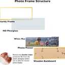 JCJMY 9x27 Picture Frame with 8x24 Mat, Display Photo 8x24 with Mat or 9 x 27 Without Mat, Wall Hanging Large 9 by 27 Poster Frame with Plexiglass, Gold