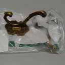 Vintage Brass Coat Hooks Wall Mount - 2 Pack Heavy Duty Rustproof Decor for Hanging Towels, Jackets, Hats - Easy Install Kit for Bathroom, Entryway, Mudroom & Bedroom