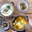 MANO Steamer Pot for Cooking 12.6 inch Steam Pots with Lid 2-tier Stainless Steel Steaming Pot Multipurpose Cookware with Handle for Vegetable, Dumpling, Stock, Sauce, Food