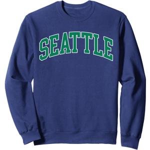 Seattle Classic Vintage Green Sweatshirt, L