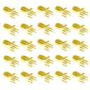 25PCS SMA Female PCB Panel Edge Mount Plug with 4 Pins Stand Straight Connector RF Coax Coaxial Adapter