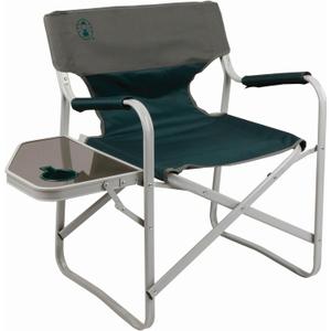 Coleman Outpost Elite Folding Camping Chair with Side Table & Cup Holder, Weather-Resistant Portable Chair with Arm Rests, Seat Area: 20 1/2"