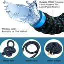 25 ft Expandable Garden Hose - Flexible Water Hose with 10 Spray Nozzle - Car Wash Hose with 3/4" Solid Brass Connector - Flexible Expanding Hose with 10 Pattern Spray Nozzle
