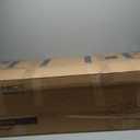 SONGMICS Storage Ottoman, Storage Bench, Tufted Entryway Bedroom Bench, 17.7 x 46.5 x 17.7 Inches, Hinges Easy Lid Operation, Wooden Legs, Synthetic Leather, Loads 330 lb, Coffee Brown ULOM071K01