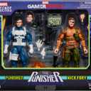 Marvel Legends Series Gamerverse Punisher & Nick Fury, Retro Video Game-Inspired Collectible 6-Inch Action Figures