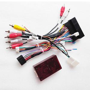 Fit for Hyundai Sonata/IX35/IX45/Tucson Kia Sorento K3 16pin Car Radio Stereo Power Retrofit Wiring Harness Cable Adapter w/Can Bus Decoder