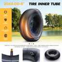 Improvedhand 20x8.00-8" to 20x10.00-8" Tire Inner Tubes with TR13 Straight Valve Stem, Heavy Duty Premium Inner Tubes for Lawn Mowers, Tractors, Hand Trucks, Wheelbarrows, Trolleys, Wagons