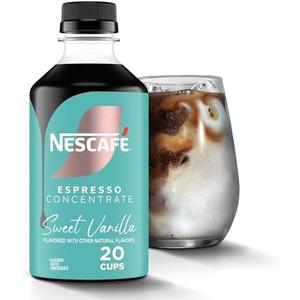 NESCAFÉ Espresso Concentrate Sweet Vanilla Flavored, Instant Espresso Coffee Concentrate, Cold Brew Style, Iced Coffee Style Drinks, 300ml Bottle, Pack Of 3 (Best By: 05/30/2026)
