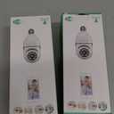 Light Bulb Security Camera 2 Packs, 5G&2.4GHz 2K Security Cameras Wireless Outdoor 360 PTZ Cameras for Home Security with Color Night Vision, 2 Way Talk, AI Human Detection, Screw in Light Socket