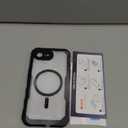 seacosmo for iPhone 16e Case, Full Body Bumper with Built-in 9H Tempered Glass Privacy Screen Protector and Camera Lens Protection, Compatible with MagSafe, Shockproof 16 e Phone Case, 6.1", Black