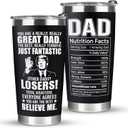 Father's Day Gifts for Dad, Men - Gifts for Dad from Daughter, Son - Dads Birthday Gift Ideas, Birthday gifts for Dads, Fathers - Best Dad Ever Gift, Best dad Tumbler, 20 OZ dad Cup