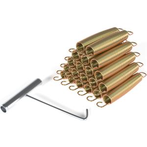 20pcs Trampoline Springs 3.5/5.5/6.5/7 Inch Heavy Duty Galvanized Steel High Tensile Replacement Kit with T-Hook,Trampoline Accessories