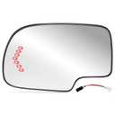 BJSIA Driver Side Heated Mirror Glass Replacement Fis 2003-2007 Chevy Silverado, Avalanche, Suburban, Tahoe, GMC Sierra, Yukon, Cadillac Escalade, Exterior Side View Mirror with Turn Signal