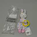 Manhattan Toy Cherry Blossom Days Baby Bunny Soothing Mini Blankie with Removable Silicone Teether