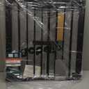 BABELIO New Version Baby Gate with Cat Door Adjustable, 29-40" Metal Pet Door for Stairs & Doorways, Pressure Mounted, No Tools Needed, Black (29-40" Wide, 30" Tall)